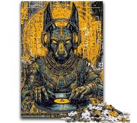 Adult Puzzles 1000 Pieces Pop-art Anubis Challenging Game And Family Play for Is Ideal As A Gift for The Whole Family 26x38cm