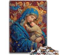 Adult Puzzles 1000 Pieces Portrait of Mary The Mother Family Fun for Is Ideal As A Gift for The Whole Family for And Age 14 Years Up 26x38cm