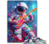 Adult Puzzles 1000 Pieces Psychedelic Astronaut Challenging Game Toys Deal As Gifts for The Whole Family for Ages 14+ 26x38cm