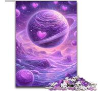 Adult Puzzles 1000 Pieces Purple Planet Learning Educational Toys Fun at Home Activities, Birthday Present,Travel Gifts 50x75cm