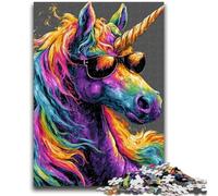 Adult Puzzles 1000 Pieces Rainbow Unicorn 1000 Piece Jigsaw,Stress Reliever Difficult Challenge Unique Home Decor And Gifts (38x26cm)