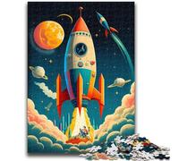 Adult Puzzles 1000 Pieces Rocket Launch Learning Educational Toys Family Games Educational Game for Birthday, Chrismas 38x26cm