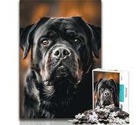 Adult Puzzles 1000 Pieces Rottweiler Puzzles for Adults,Artistic Wall Decor & Birthday Gift Idea for Friends, Home Office (size 38x26cm)