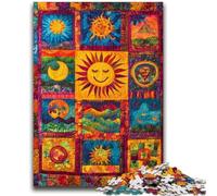 Adult Puzzles 1000 Pieces Smiling Sun Collage Challenging To Complete But Fun And Humorous Unique Home Decor And Gifts 50x75cm