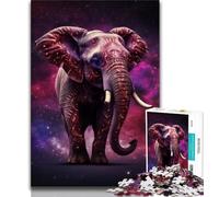 Adult Puzzles 1000 Pieces Star Animal Elephant Teenager Jigsaw,Challenging Family Activity Games DIY Toy for Home Wall Decor Gifts (size 75x50cm)