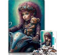 Adult Puzzles 1000 Pieces Teddy Bear Puzzles for Adults,Educational Games Home Decoration Suitable for Desktop Decoration (size 75x50cm)