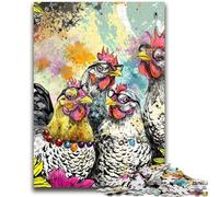 Adult Puzzles 1000 Pieces Three Chickens Challenging Game Toys Deal As Gifts for The Whole Family for Ages 14+ 50x75cm
