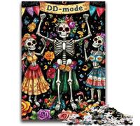 Adult Puzzles 1000 Pieces Undead Skeleton for Ages 14 And over Fun Games Fun Activities at Home, Birthday Gifts, Travel Gifts 26x38cm