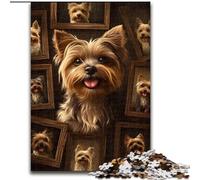 Adult Puzzles 1000 Pieces Yorkshire Terrier Collage, Educational Games Home Decoration Is Ideal As A Gift for The Whole Family (Size 26x38cm)