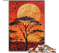 Adult Puzzles 2000 Pieces African Grasslands Challenging To Complete But Fun And Humorous with Matching Poster And Trivia Sheet 70x100cm