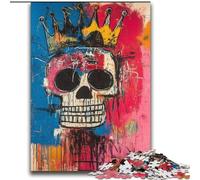 Adult Puzzles 2000 Pieces Basquiat-style Skull Challenging Game And Family Play for Is Ideal As A Gift for The Whole Family 70x100cm