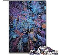 Adult Puzzles 2000 Pieces Dream Catcher Oil Painting Challenging To Complete But Fun And Humorous with Matching Poster And Trivia Sheet 70x100cm