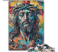 Adult Puzzles 2000 Pieces Jesus Graffiti Challenging Game Toys Deal As Gifts for The Whole Family for Ages 14+ 70x100cm