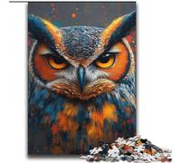 Adult Puzzles 2000 Pieces Mysterious Owl for 14+ Unique Challenge Game Family Games Christmas Birthday Gifts 70x100cm