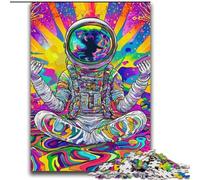 Adult Puzzles 2000 Pieces Psychedelic Astronaut Learning Educational Toys Family Games Enhance Love between Couples 70x100cm