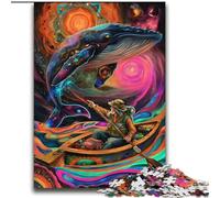 Adult Puzzles 2000 Pieces Psychedelic Whale Challenging To Complete But Fun And Humorous Unique Home Decor And Gifts 70x100cm