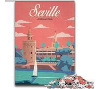 Adult Puzzles 2000 Pieces Seville,Help The Brain Exercise Addictive Toys to Cultivate Patience Gift For Birthdays 70x100cm