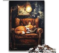 Adult Puzzles 2000 Pieces Sleeping Corgi for Ages 14 And over Fun Games Fun Activities at Home, Birthday Gifts, Travel Gifts 70x100cm