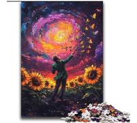 Adult Puzzles 2000 Pieces Sunflower Violin Challenging Game Toys Deal As Gifts for The Whole Family for Ages 14+ 70x100cm