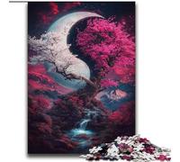 Adult Puzzles 2000 Pieces Yin Yang Cherry Blossom Tree Challenging Game Toys Deal As Gifts for The Whole Family for Ages 14+ 70x100cm
