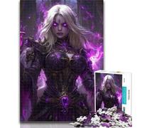 Adult Puzzles A Female Dark Jigsaws Puzzles 1000 Pieces for Adults Gifts,Family Game Birthday Gifts.Challenge High Difficulty 75x50cm