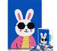 Adult Puzzles Abstract Bunny 1000 Piece Jigsaw Puzzles for Teenagers,Educational Game for Birthday, Chrismas for Ages 14+ 26x38cm