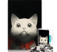 Adult Puzzles Abstract Cat 1000 Piece Jigsaw Puzzles for Adults & Teens,Toys Educational Games Stress Relieving Unique Home Decor And Gifts 50x75cm