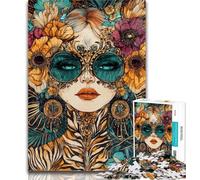 Adult Puzzles Abstract Woman Jigsaw Puzzles for Adults 1000 Piece,Family Game Birthday Gifts.Challenge High Difficulty 26x38cm