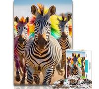 Adult Puzzles African Zebra Jigsaw Puzzles for Teenagers 1000 Pieces,Challenging Game for The Whole for Women, Gifts for Men 75x50cm