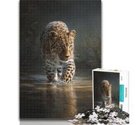 Adult Puzzles Animal Cheetah Jigsaws Puzzles 1000 Pieces for Teenagers Gifts,Educational Game Challenge Toy for Women And Men 26x38cm