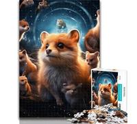 Adult Puzzles Animal Chipmunks Jigsaw Puzzles for Adults 1000 Piece,Stress Reliever Difficult Challenge Unique Home Decor And Gifts 75x50cm