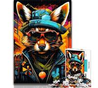 Adult Puzzles Animal Fox Jigsaw Puzzles for Adults 1000 Piece,Stress Reliever Difficult Challenge Unique Home Decor And Gifts 26x38cm