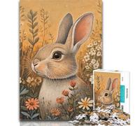 Adult Puzzles Animal Rabbit Jigsaw Puzzle 1000 Pieces for Adults,Educational Game for Birthday, Chrismas for Ages 14+ 26x38cm