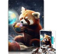 Adult Puzzles Animal Red Panda 1000 Piece Jigsaw Puzzles for Teenagers,Train Your Brain And Hands Birthday Present, Gifts 75x50cm
