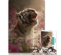 Adult Puzzles Animal Tiger 1000 Piece Jigsaw Puzzles for Teenagers,Train Your Brain And Hands Birthday Present, Gifts (26x38cm)