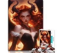 Adult Puzzles Anime Demon Girl Jigsaw Puzzles for Adults 1000 Piece,Decompressing Intellectual Educational Toy Secret Santa Gifts (50x75cm)