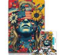 Adult Puzzles Artistic Woman Puzzles for Teenagers 1000 Pieces,Decompressing Intellectual Educational Toy Great Gifts And Toys 50x75cm