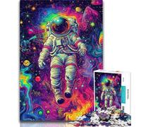 Adult Puzzles Astronaut Dream 1000 Pieces Jigsaw Puzzles For Teens And Adults,Fully Interlocking & Randomly Shaped Pieces 50x75cm