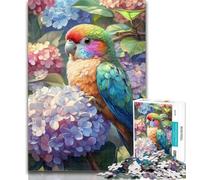 Adult Puzzles Baby Parrot Adult Jigsaws 1000 Pieces Difficult,Charcoal Art Staycation Kill Time for Home Decoration 50x75cm