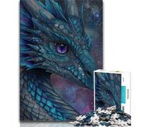 Adult Puzzles Beautiful Dragon with Sparkling Galaxy Jigsaw Puzzle 1000 Pieces for Adults,Fun Activity for Home, Rainy Days Toys, Birthday Gifts (38x26cm)