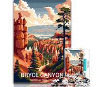 Adult Puzzles Bryce Canyon National Park Jigsaw Puzzles for Adults 1000 Piece,Decompressing Intellectual Educational Toy Secret Santa Gifts 75x50cm