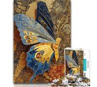 Adult Puzzles Butterfly Oil Painting Jigsaw Puzzles 1000 Pieces for Adults Teens,Relax Games Is Ideal As A Gift for The Whole Family 26x38cm