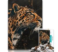 Adult Puzzles Cheetah 1000 Pieces Jigsaw Puzzles for Adults And Teens,for Educational Game Challenge Toy Artists Collection, Fine Art 50x75cm