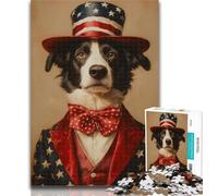 Adult Puzzles Circus Dog 1000 Piece Jigsaw Puzzles for Adults & Teens,Toys Educational Games Stress Relieving Unique Home Decor And Gifts 50x75cm