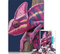 Adult Puzzles Color Chameleon 1000 Pieces Jigsaw Puzzles for Adults And Teens,for Educational Game Challenge Toy Artists Collection, Fine Art 26x38cm
