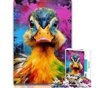 Adult Puzzles Colorful Art Ducks 1000 Piece Jigsaw Puzzles for Adults & Teens,Educational Game Challenge Toy for Women And Men 50x75cm