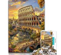 Adult Puzzles Colosseum Jigsaw Puzzles 1000 Pieces for Adults Teens,Artists Collection, Fine Art for Age 14 Years Up (50x75cm)