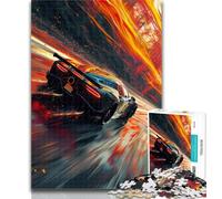 Adult Puzzles Colourful Cool Sports Car 1000 Piece Jigsaw Puzzles for Adults & Teens,Toys Educational Games Stress Relieving Unique Home Decor And Gifts 26x38cm