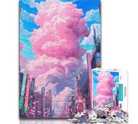 Adult Puzzles Colourful Explosive Cloud 1000 Piece Jigsaw Puzzle for Adults Teens,Interesting Stress Reduction Parent-child Interaction (26x38cm)
