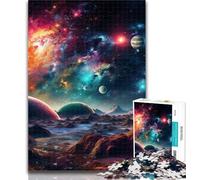 Adult Puzzles Colourful Universe 1000 Piece Jigsaw Puzzle for Adults Teens,Interesting Stress Reduction Parent-child Interaction 50x75cm
